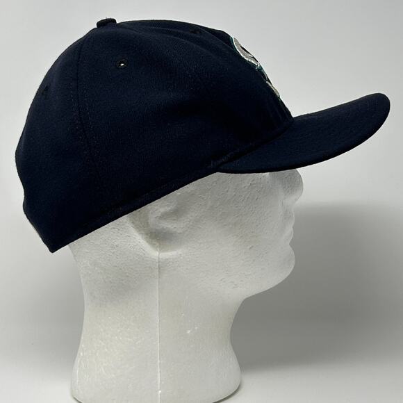 Seattle Mariners Hat Baseball Cap Fitted 7 3/4 Blue New Era 59Fifty Made In USA - Picture 7 of 9